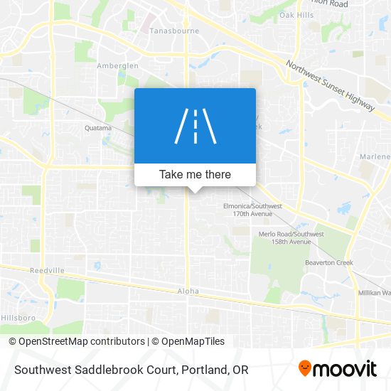 Mapa de Southwest Saddlebrook Court