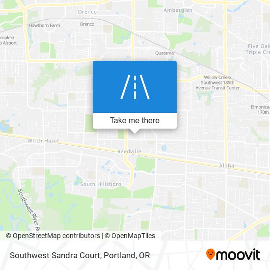 Mapa de Southwest Sandra Court