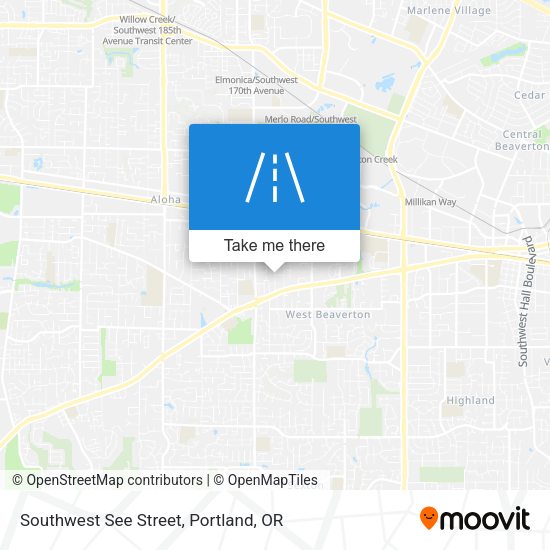Mapa de Southwest See Street