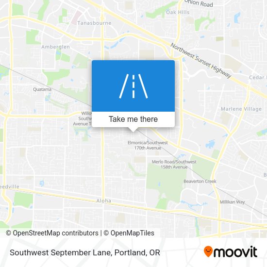 Southwest September Lane map