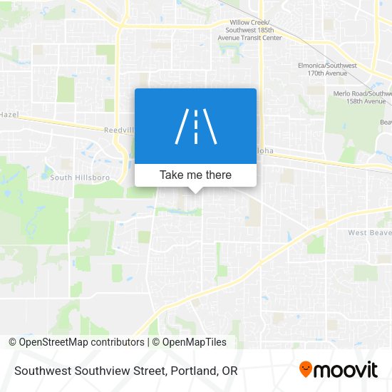 Southwest Southview Street map