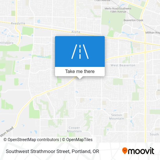Mapa de Southwest Strathmoor Street