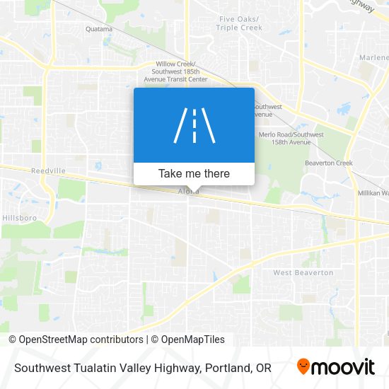 Mapa de Southwest Tualatin Valley Highway