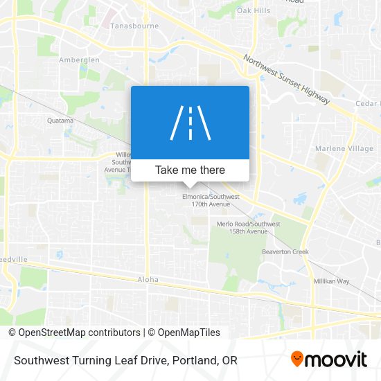 Southwest Turning Leaf Drive map