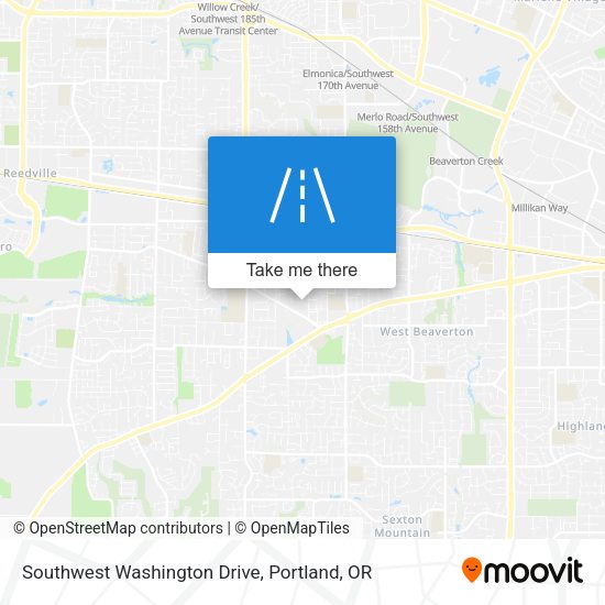 Southwest Washington Drive map