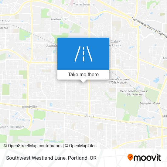 Southwest Westland Lane map