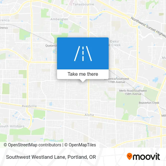 Mapa de Southwest Westland Lane