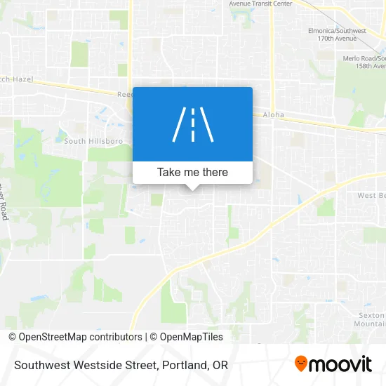 Southwest Westside Street map