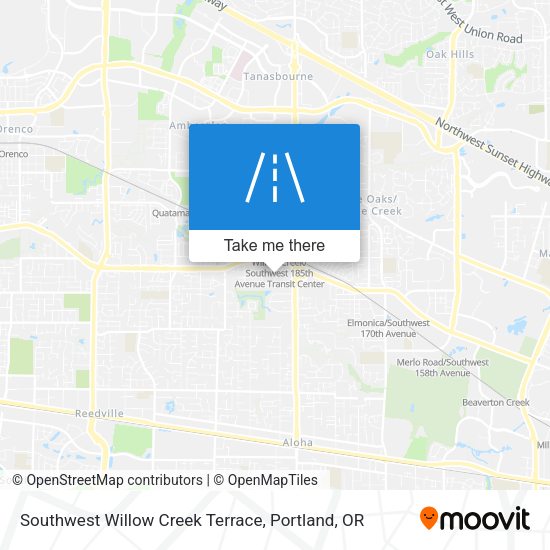 Southwest Willow Creek Terrace map