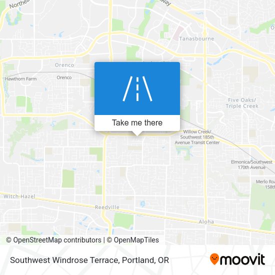 Southwest Windrose Terrace map