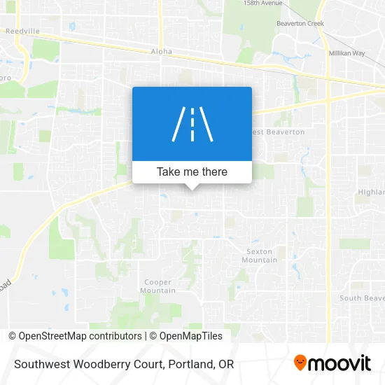 Southwest Woodberry Court map
