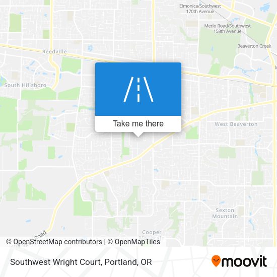 Southwest Wright Court map