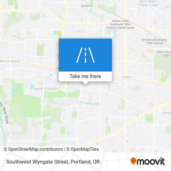 Southwest Wyngate Street map