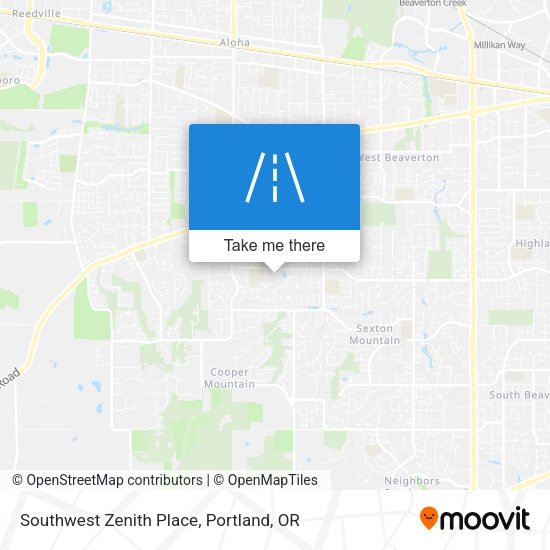 Mapa de Southwest Zenith Place