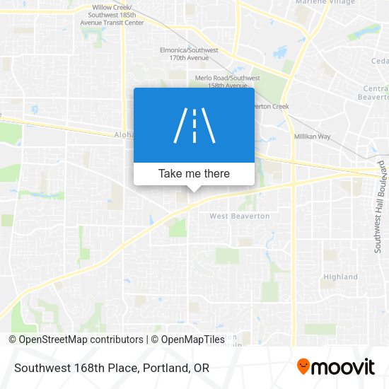 Mapa de Southwest 168th Place