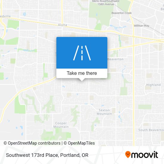 Mapa de Southwest 173rd Place