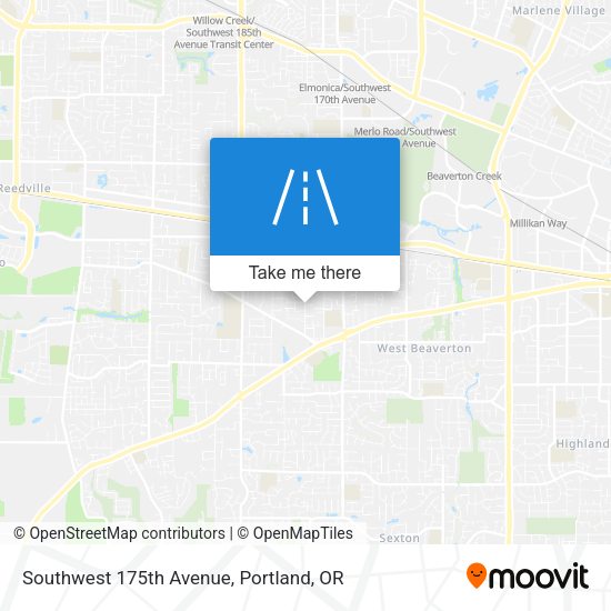 Southwest 175th Avenue map