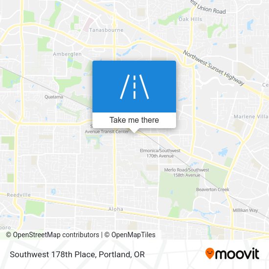 Mapa de Southwest 178th Place