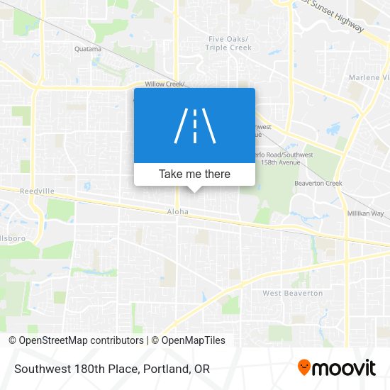 Mapa de Southwest 180th Place