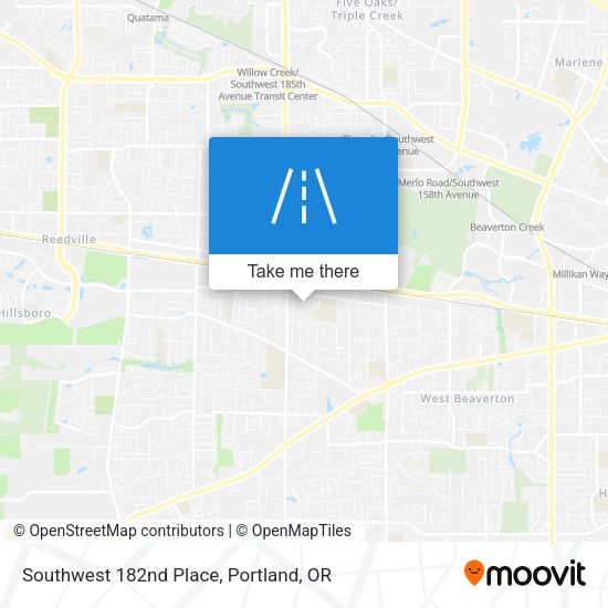 Mapa de Southwest 182nd Place