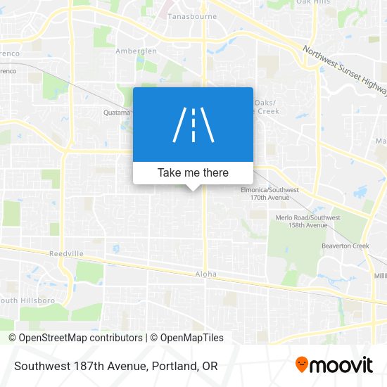 Mapa de Southwest 187th Avenue