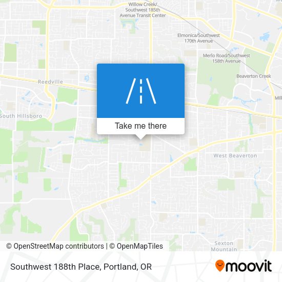 Southwest 188th Place map