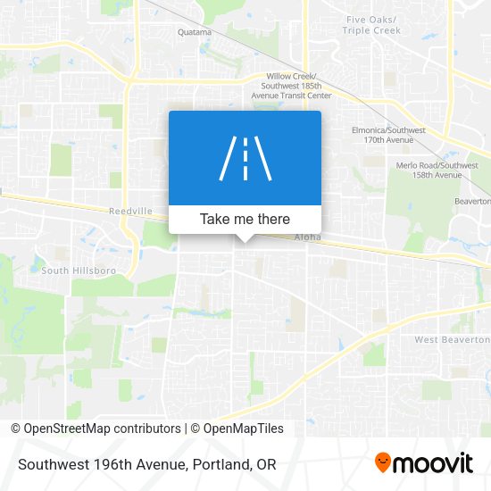 Southwest 196th Avenue map