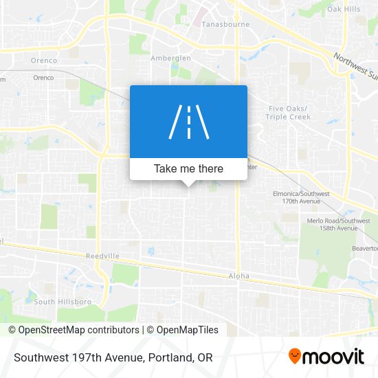Mapa de Southwest 197th Avenue