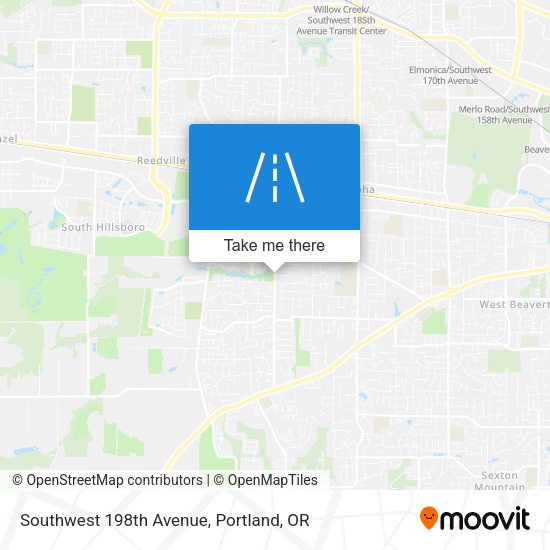 Southwest 198th Avenue map