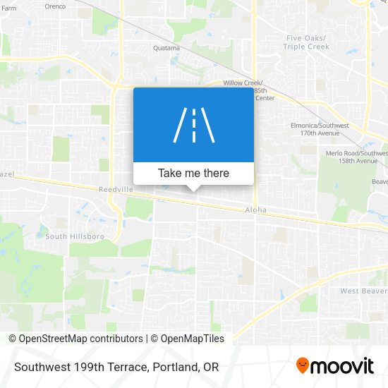 Mapa de Southwest 199th Terrace