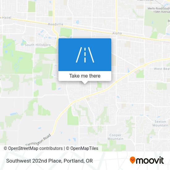 Mapa de Southwest 202nd Place