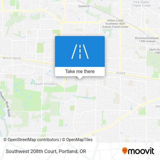 Mapa de Southwest 208th Court