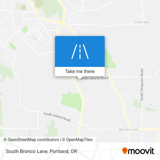Mapa de South Bronco Lane