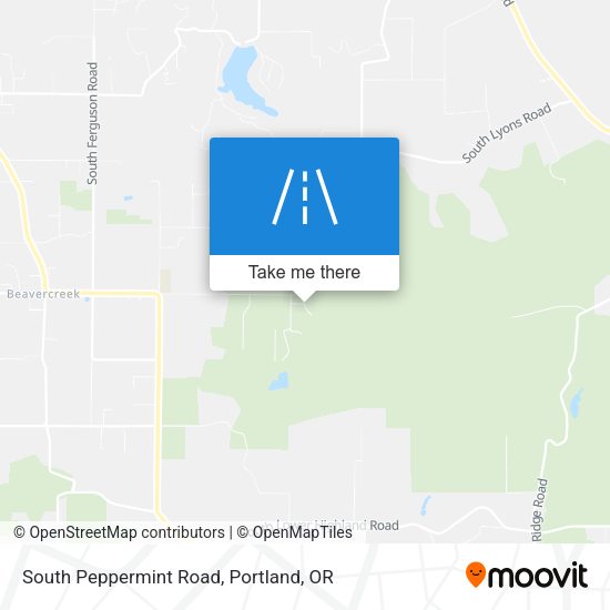 South Peppermint Road map