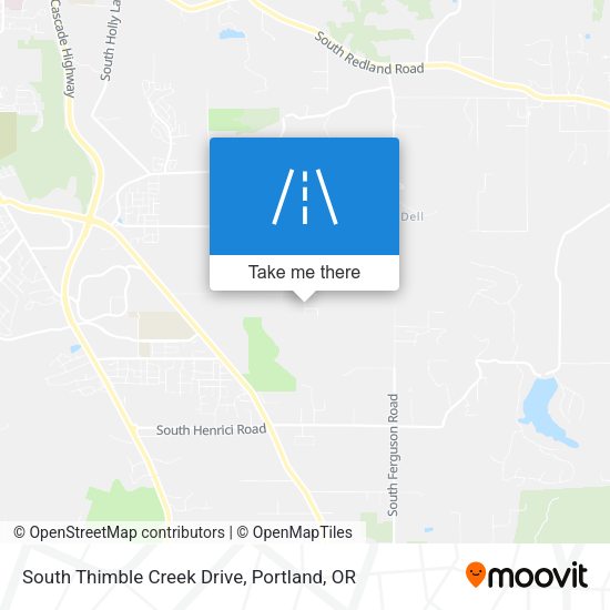Mapa de South Thimble Creek Drive