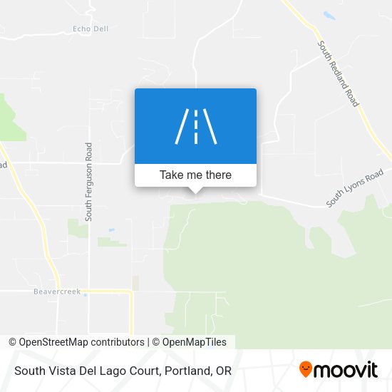 South Vista Del Lago Court map