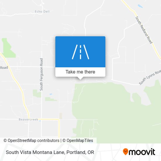 South Vista Montana Lane map