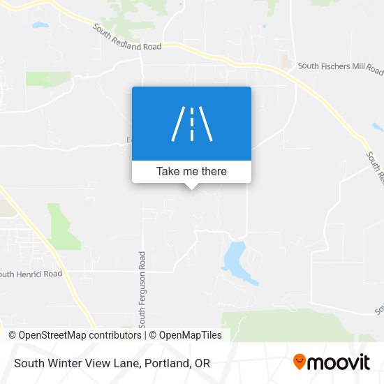 South Winter View Lane map