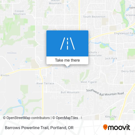 Mapa de Barrows Powerline Trail