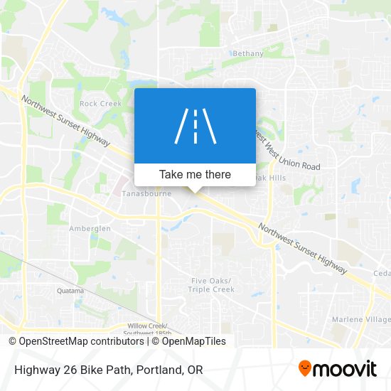 Highway 26 Bike Path map