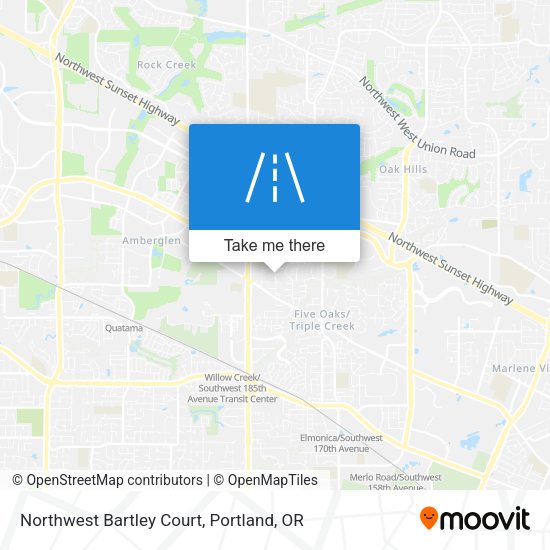 Northwest Bartley Court map