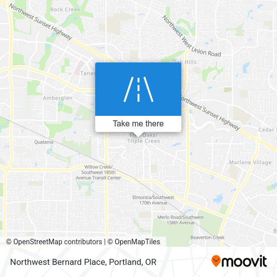 Northwest Bernard Place map