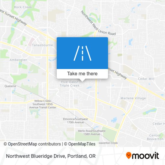 Mapa de Northwest Blueridge Drive