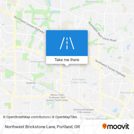 Northwest Brickstone Lane map