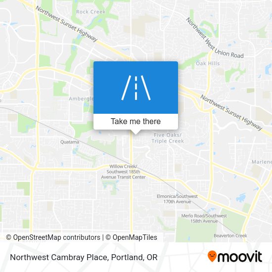 Mapa de Northwest Cambray Place