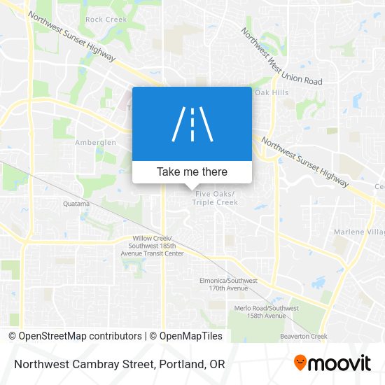 Mapa de Northwest Cambray Street