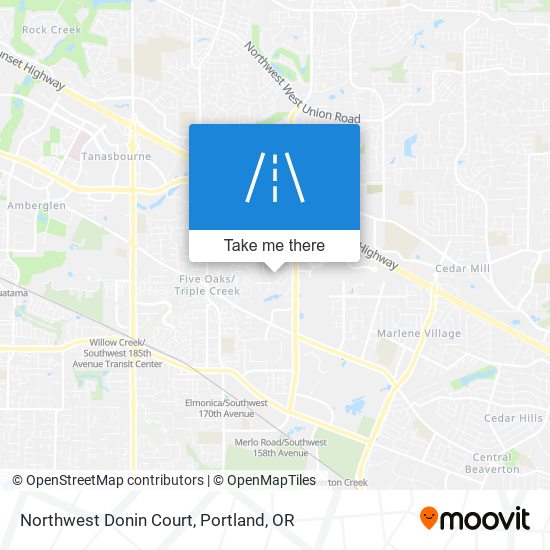 Northwest Donin Court map