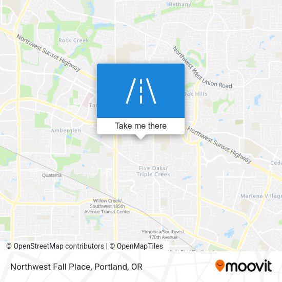 Northwest Fall Place map