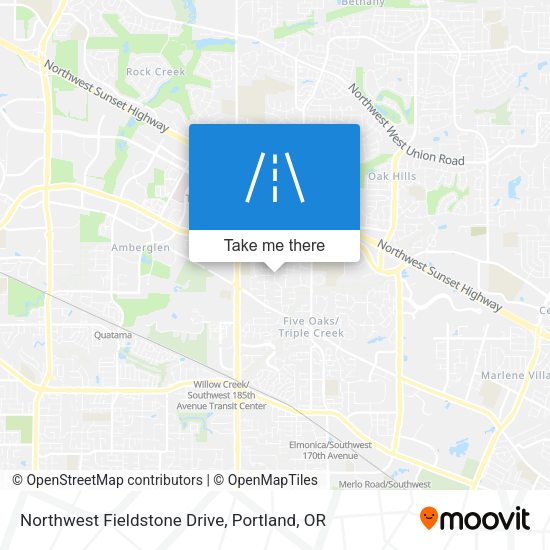 Northwest Fieldstone Drive map