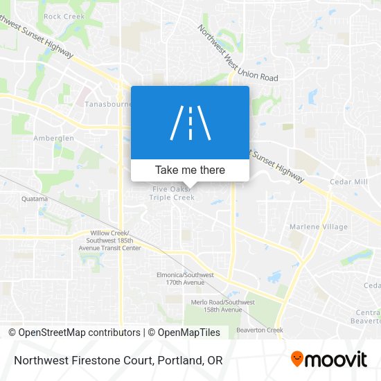 Mapa de Northwest Firestone Court